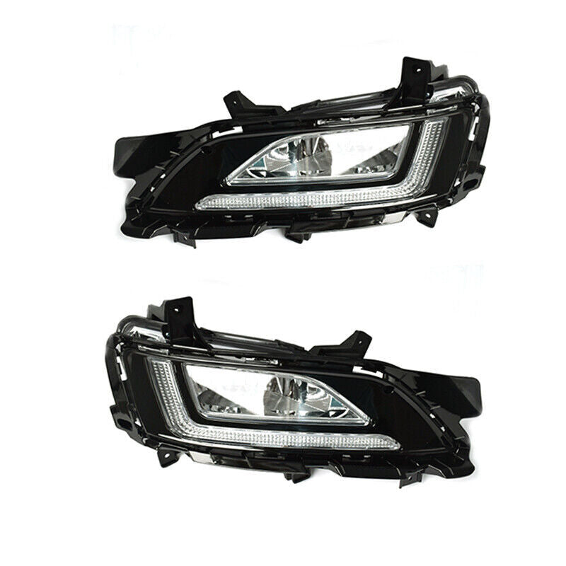 A pair of front bumper fog lights and daytime running lights for 2019-2020 for Hyundai for Tucson .