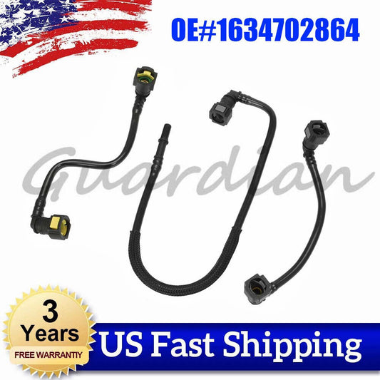 3x 1634702864 New Fuel Line Hose Kit for Mercedes ML55 AMG ML500 ML430 ML350