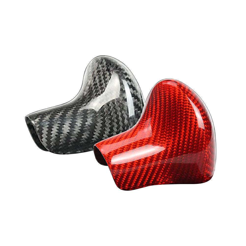 Interior Gear Shift Knob Trim Carbon Fiber Style Fit for Audi A4 A5 A6 A7 Q5 Q7 S6