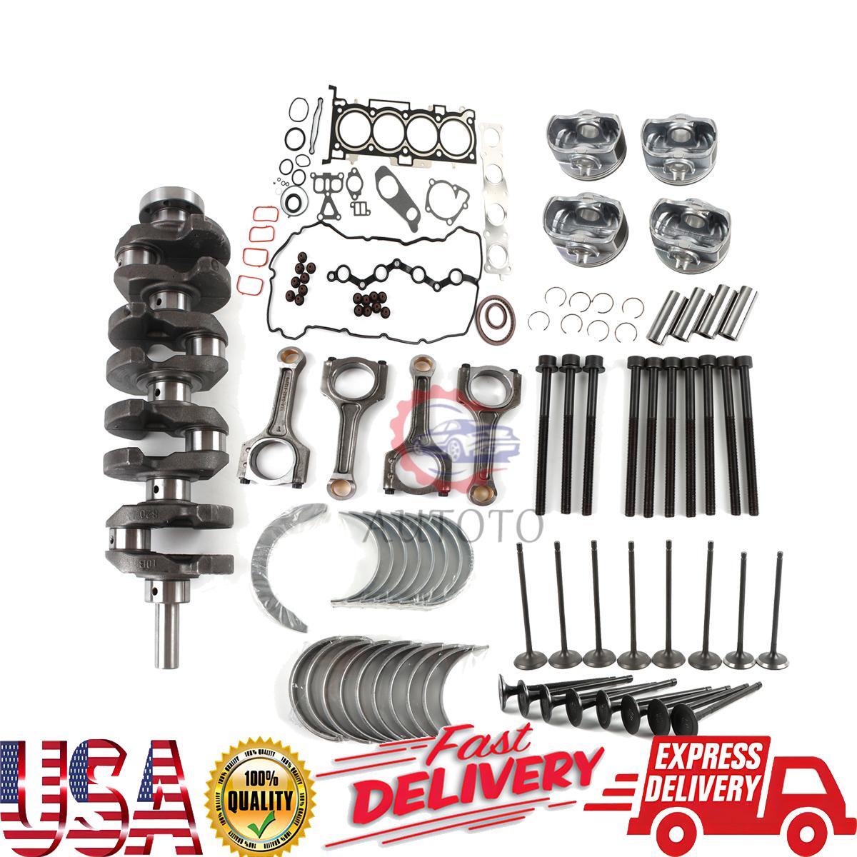 G4KH Engine Overhaul Rebuilding Kit - Head Bolts Pistons Rings Set for Hyundai