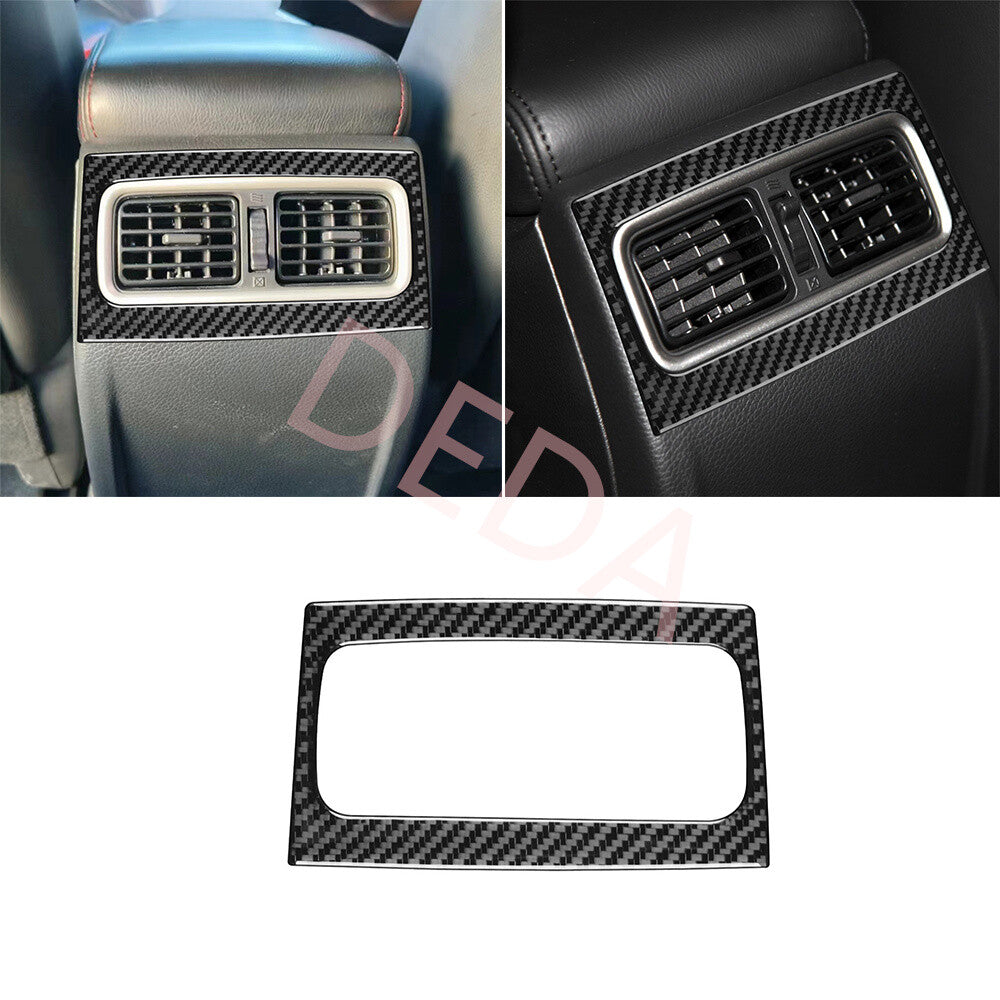 Carbon Fiber Rear Air Vent Outlet Panel Cover for Nissan Altima Teana 2013-2018