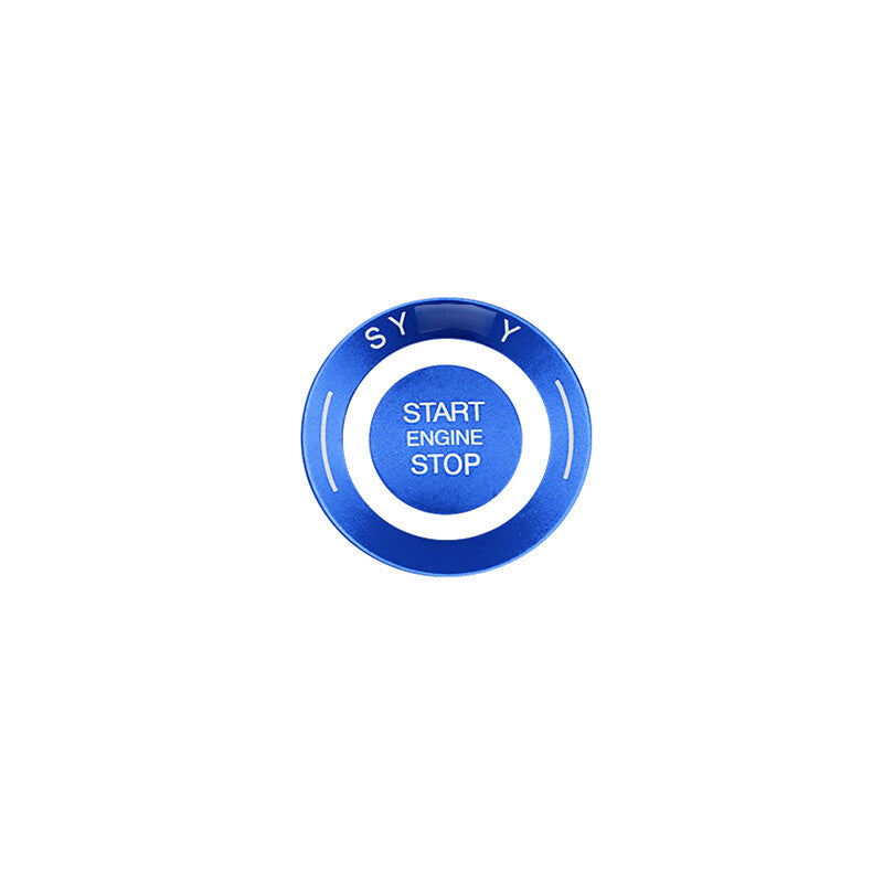 for Nissan Sentra Sylphy 2020-22 Blue Aluminum Start Button Ignition Switch Ring