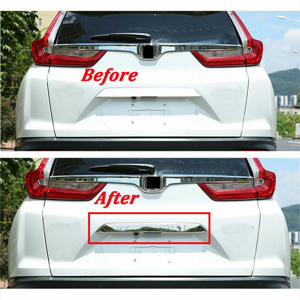 for Honda CRV CR-V 2017-2022 Chrome ABS Rear Trunk Tailgate Lid Panel Cover Trim
