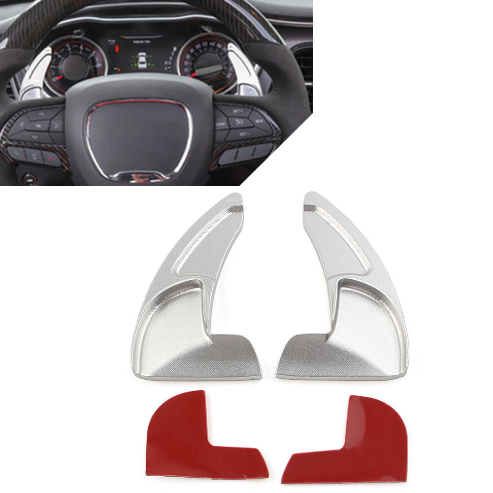 for Dodge for Challenger for Jeep Silver Steering Wheel Shift Paddle Shifter Extension