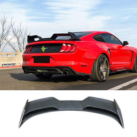 Fit for Ford for Mustang 2015-2021 GTSS Dry Carbon Fiber Rear Boot Spoiler Wing Flap