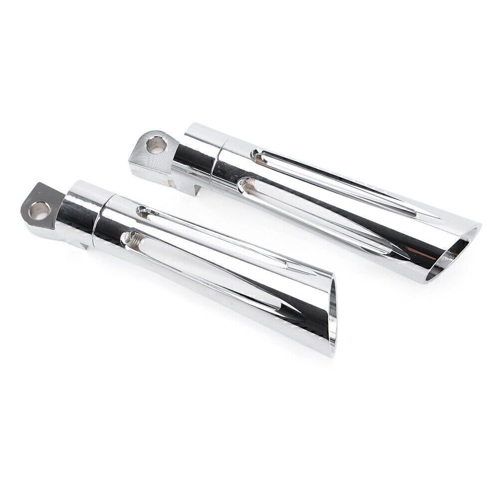 Chrome CNC Front Footpeg Footrest for Harley Dyna FXSB FXCW FXS Sportster XL1200