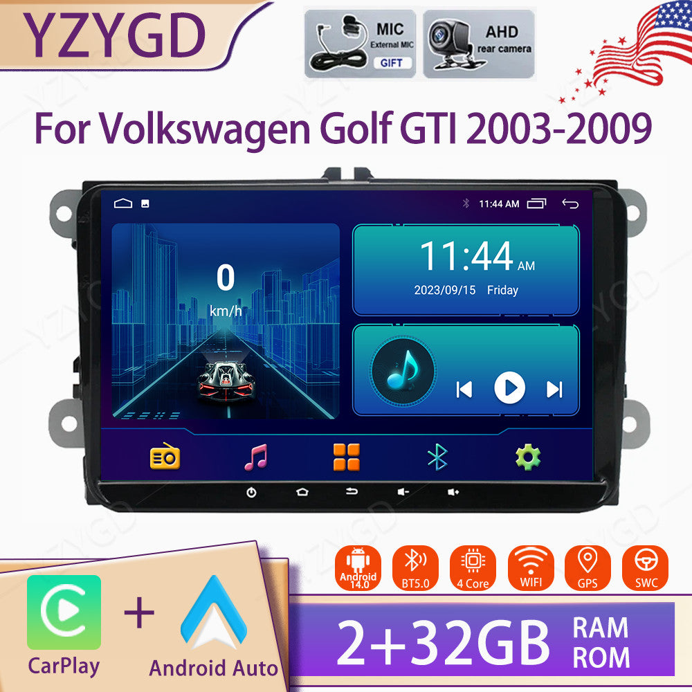 Carplay Car Stereo Radio GPS Navi Screen WIFI for Volkswagen for Golf GTI 2003-2009
