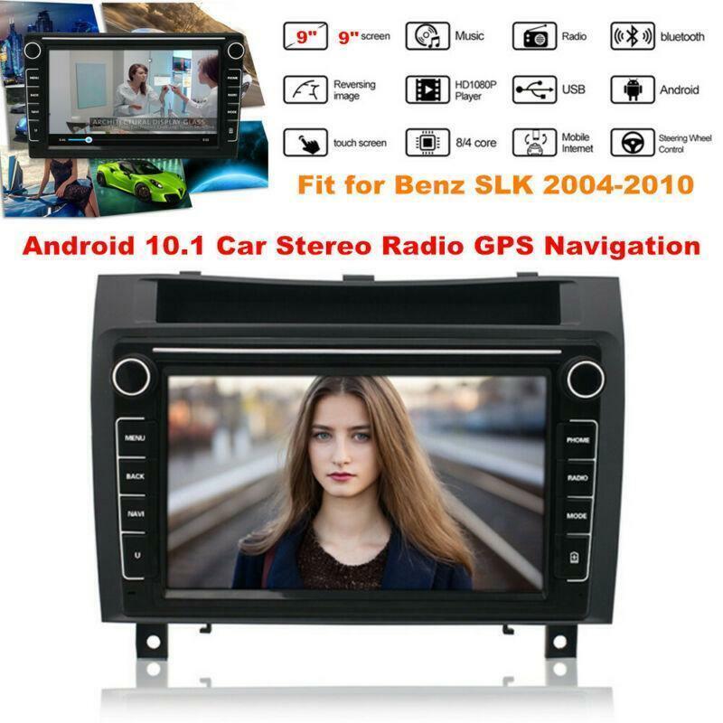 04-10 9 Android 10.1 Car Stereo Radio GPS MP5 Player Fit for Mercedes-Benz SLK