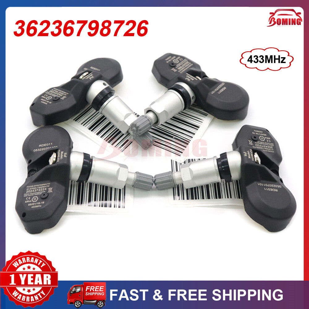 36236798726 4X new Tire Pressure Sensor (TPMS) for Mini Cooper , for BMW 328i, 528i, 535i