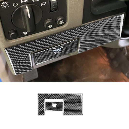 Carbon Fiber Parking button Cover Trim Kit For Colorado 2004-12/ for Canyon 2005-12
