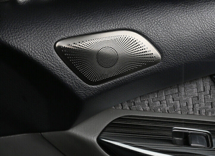 for Toyota Prado FJ/LC150 2003-2009 Inner Door Speaker Black Steel Cover Trim 2X