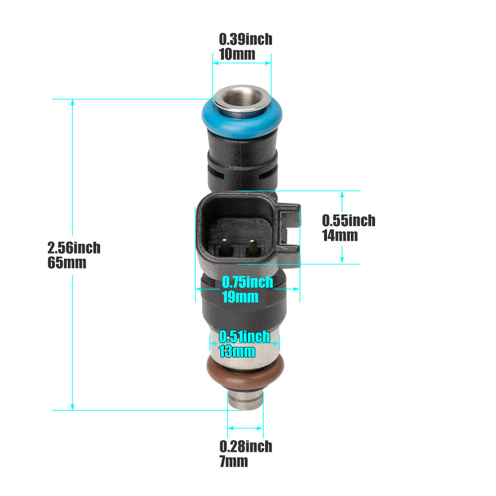 0280158197 2-piece kit for Polaris RANGER 800 RZR S800 RZR800 shaver fuel injectors