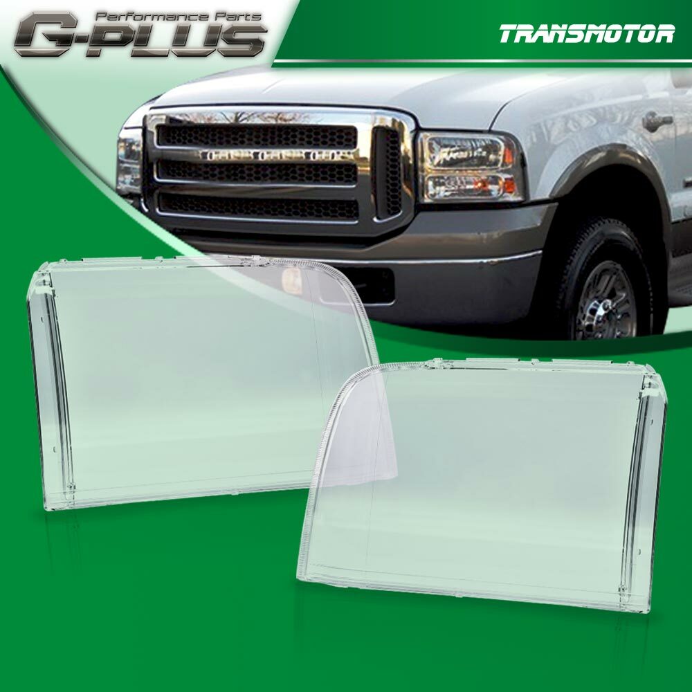 Suitable for 05-07 F250 F350 F450, excellent value transparent headlight replacement lens