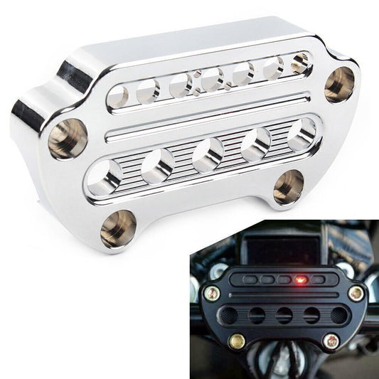 Motorcycle Indicator Handlebar Top Clamp Fit for Harley Sportster XL883 XL1200 Dyna