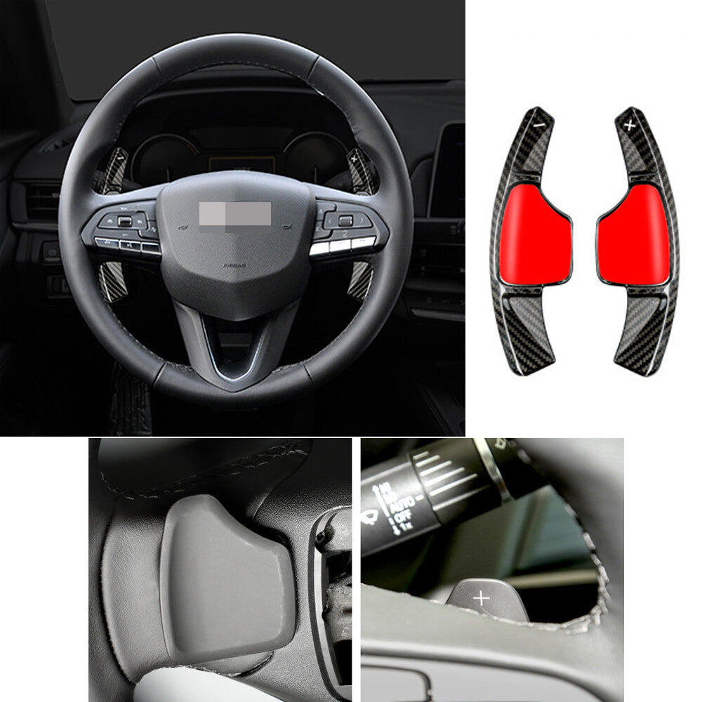Carbon Fiber Steering Wheel Paddles Shifter for Cadillac XT4 XT6 CT4 CT5 2020-23