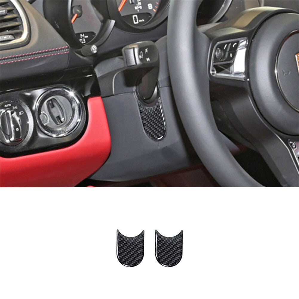 Carbon Fiber Control Car Light Switch Cover Trim for Porsche 718 2016-2022