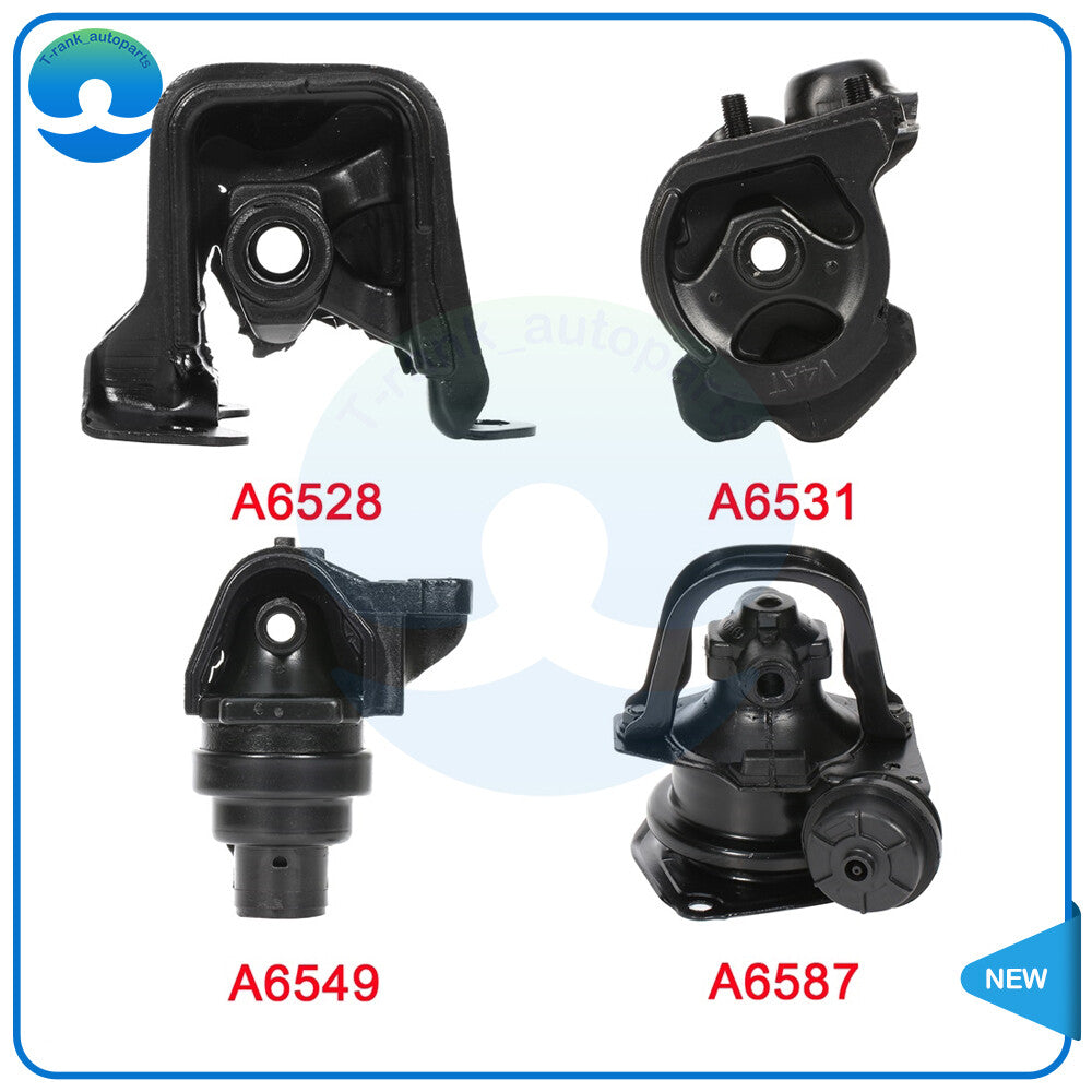 4PC Engine Motor  Transmission Mounts Set A6528 for 1994-1997 for Honda Accord 2.2L