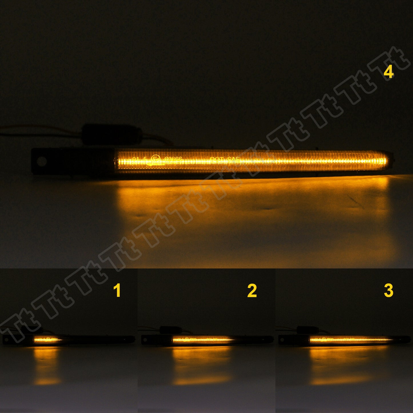 Two sequential smoked LED side marker turn signals suitable for 2010-2016 for BMW M5 F10