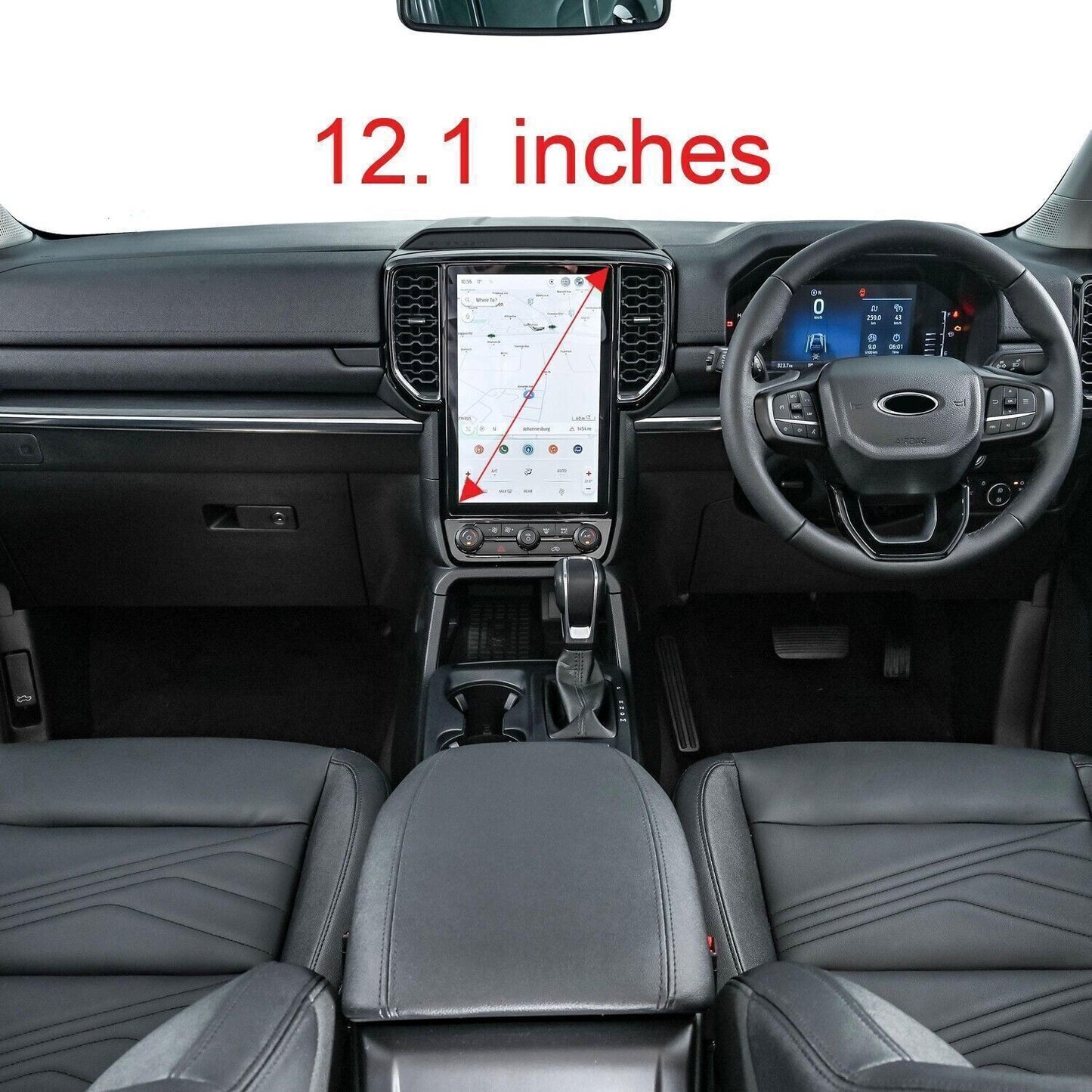 14X Carbon Fiber Look Interior Accessories Cover Trim for Ford Ranger 2024-2025
