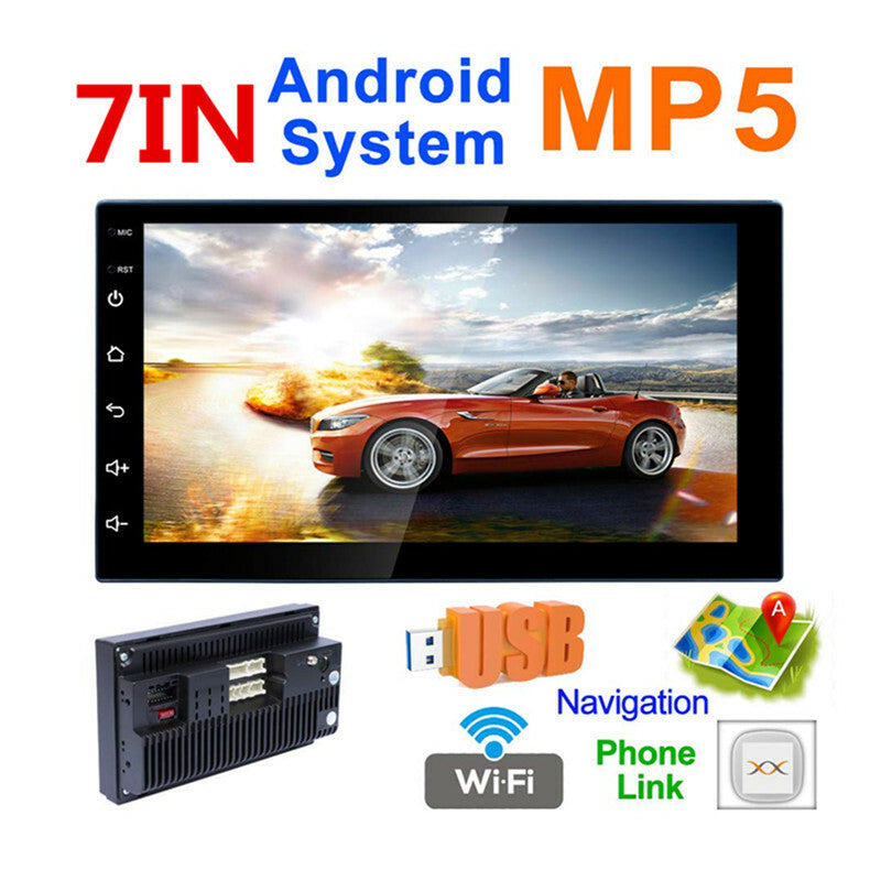 Car Stereo 2 Din Radio Android 8.0 GPS Navigation Touchscreen Audio Stereo USB