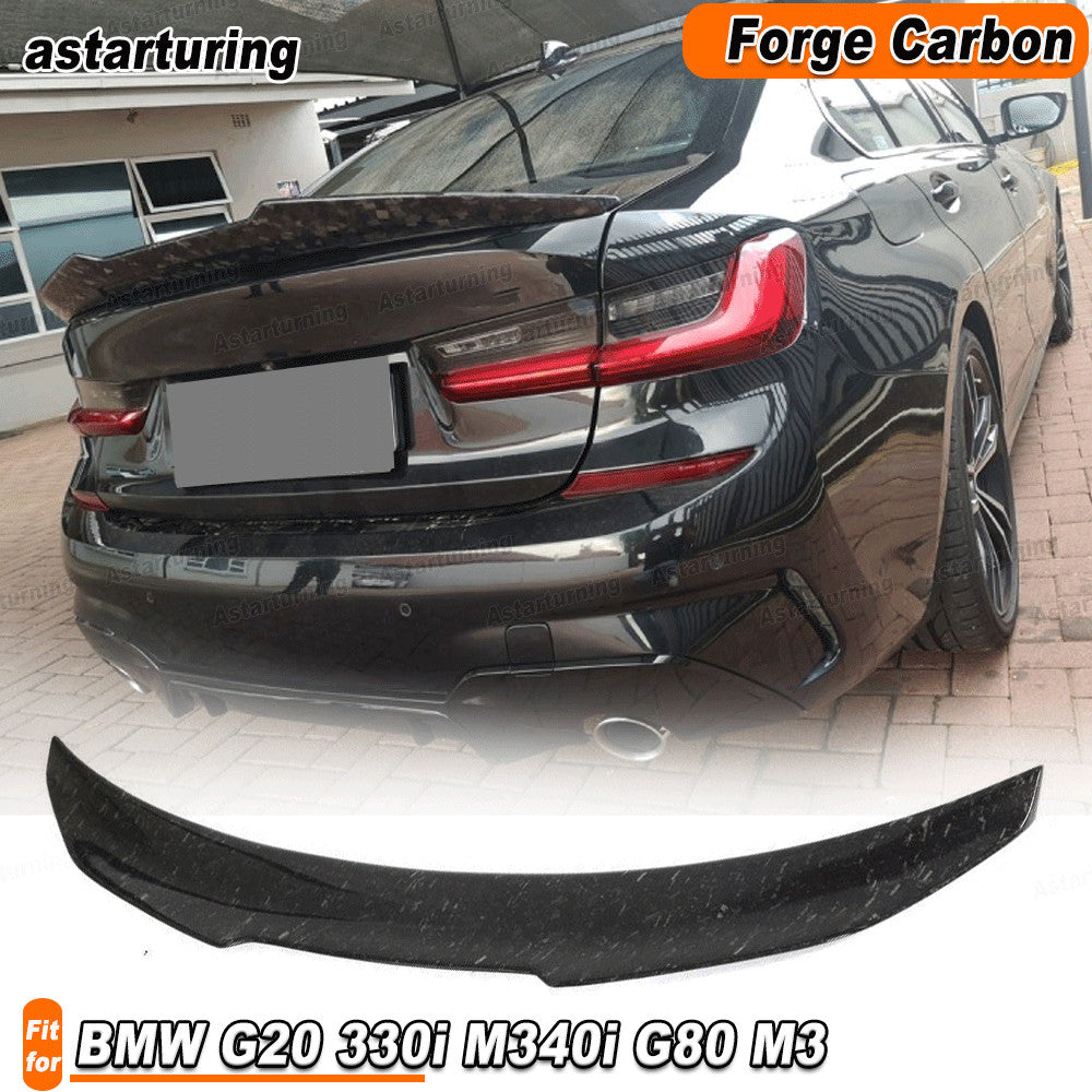 for BMW G20 330i M340i G80 M3 2019-23 Forge Carbon Rear Trunk Boot Spoiler Wing