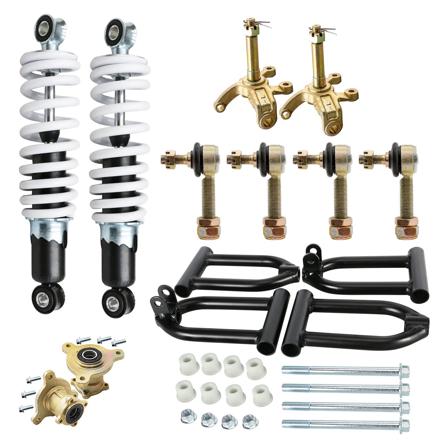Go-kart upper control arm front suspension shock absorber wheel hub electric all-terrain vehicle 4-wheel vehicle