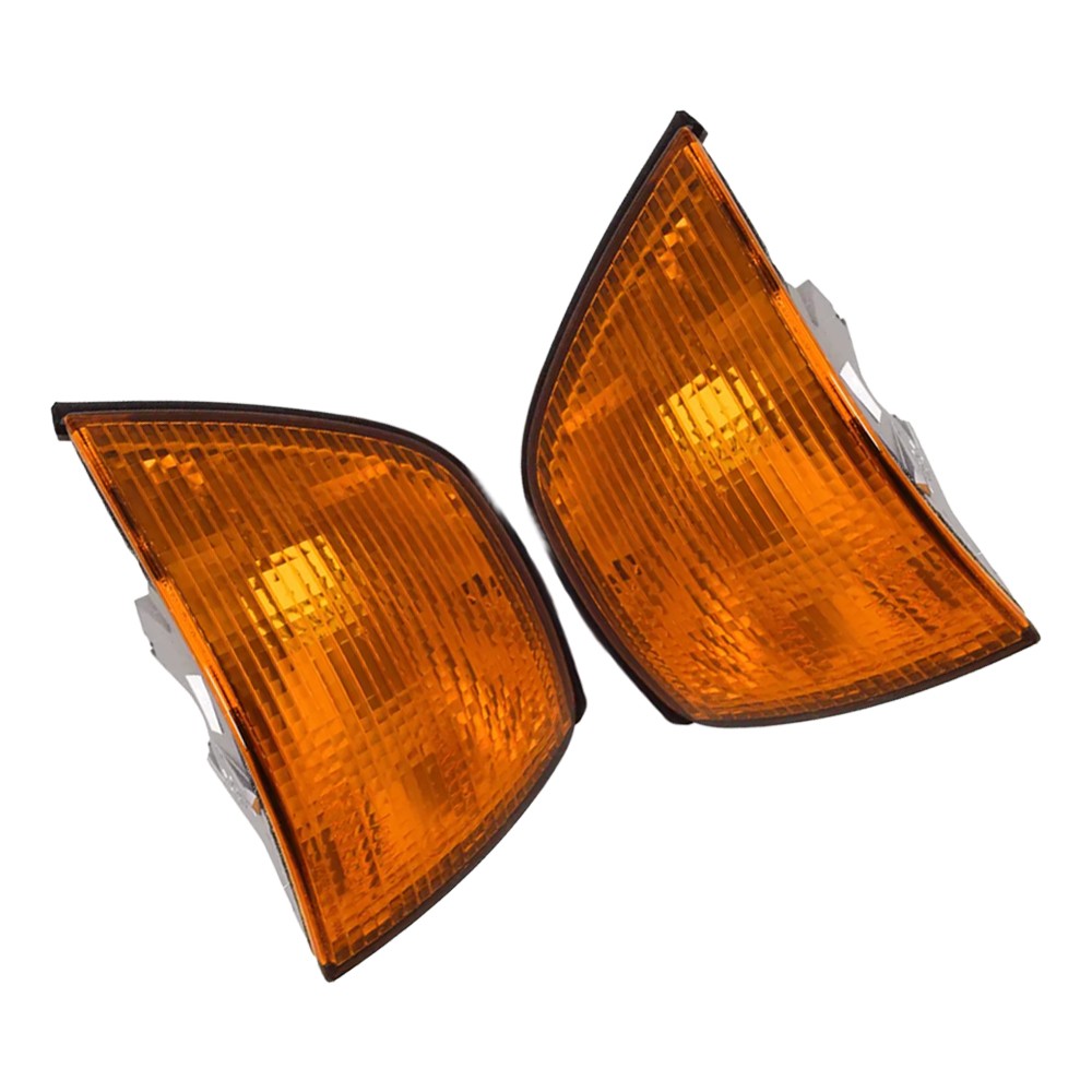 Fit For 3' E36 1992-2000 Front LH RH Turn Signal Marker Light Cover Yellow