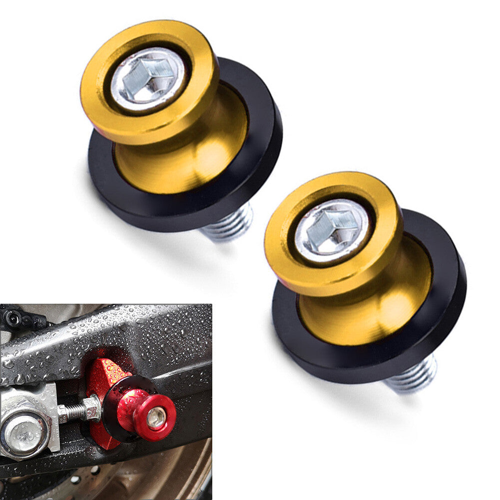8MM Swingarm Spools Slider Stand Screw for Honda CBR 600 900 1000 RR Gold 2PCs