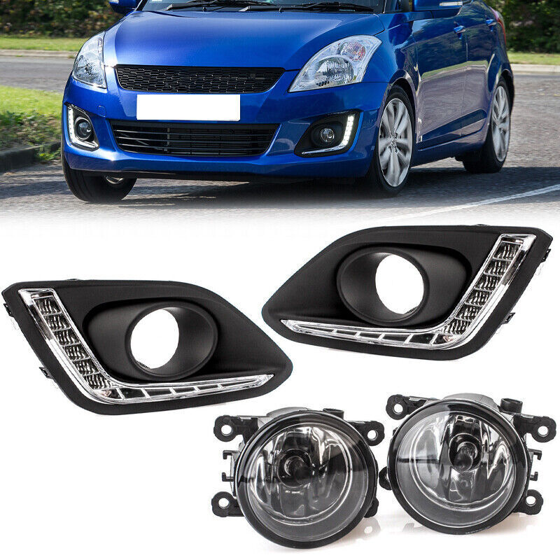 for Suzuki for Swift 2014-2016 Front Driving Running Light Fog Lamp Cover LED DRL