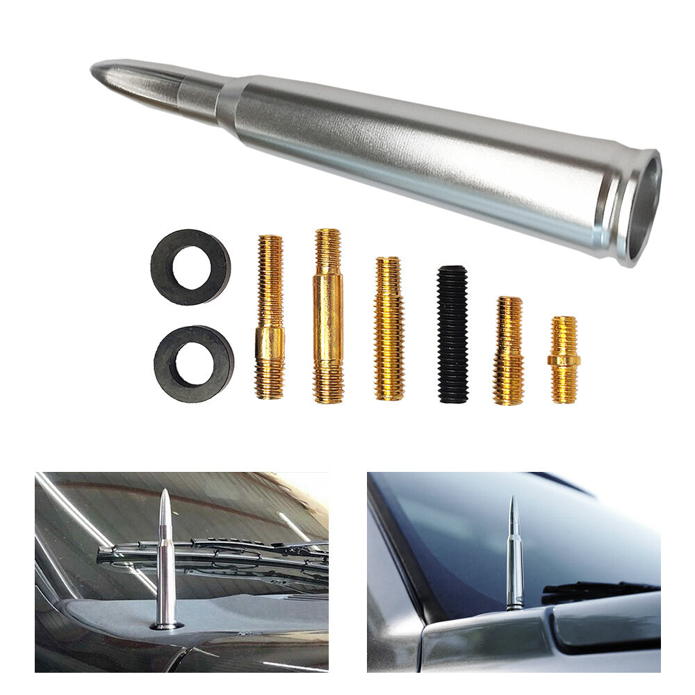 BULLET ANTENNA 50 CAL CALIBER for TRUCK for DODGE for RAM 1500 for FORD F150 BRONCO