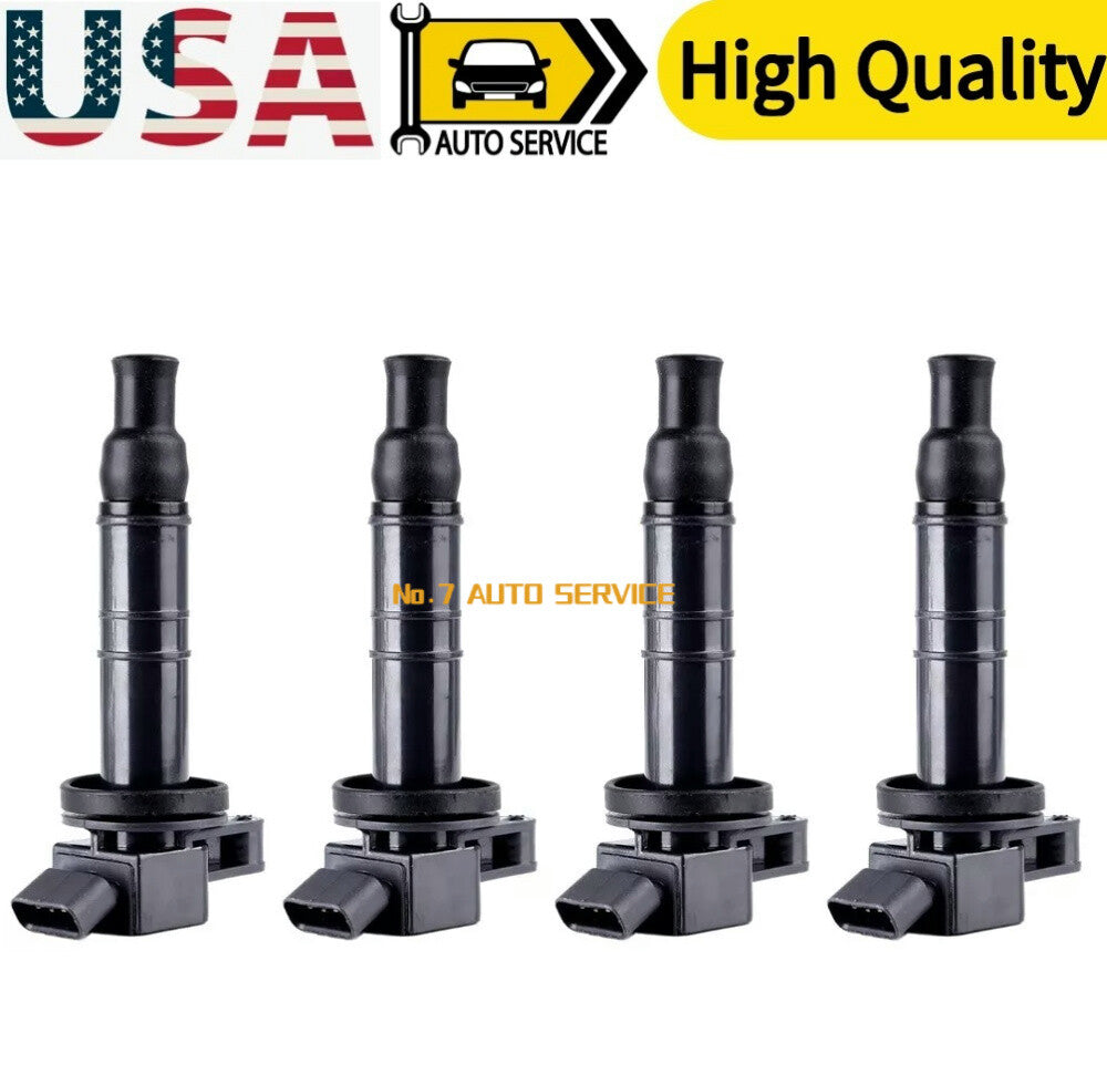 Set of 4 Ignition Coils for Toyota for Corolla Rav4 for Lexus for Pontiac 2.0L 2.4L UF333