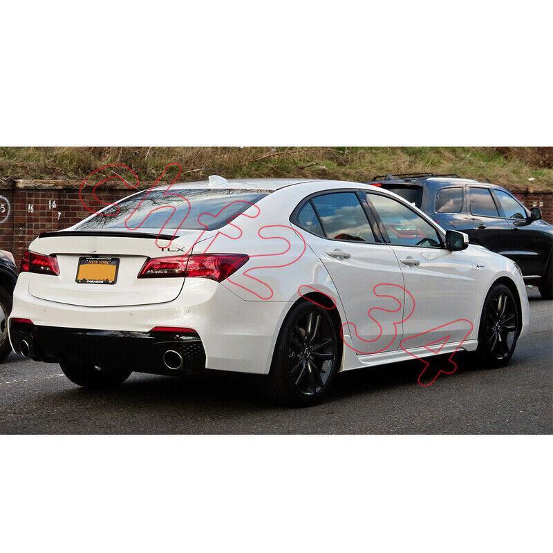 Fits For 2015-2023 for Acura TLX Rear Tail Trunk Spoiler Wing Lip Carbon Fiber ABS
