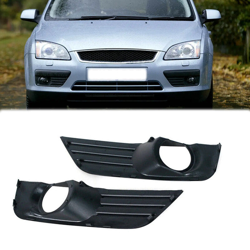 1 Pair for Ford Focus MK2 II 2005-2007 Front Bumper Fog Light Cover