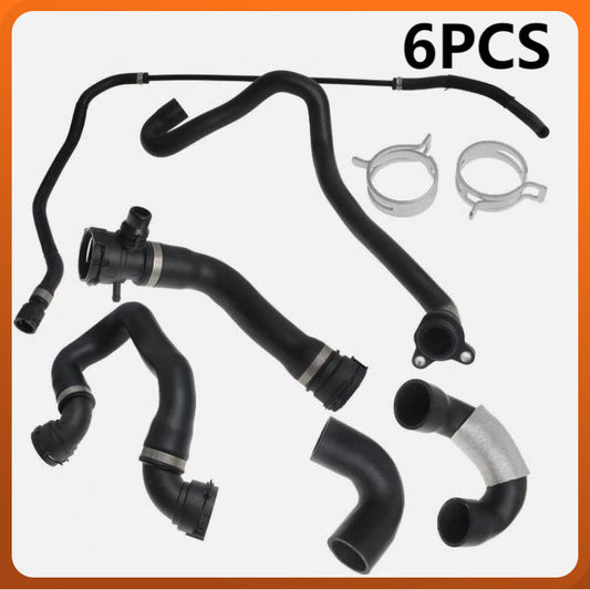 Radiator Coolant Water Hose Pipe Kit 6pcs for BMW 135i 335i 335xi 2007-2010