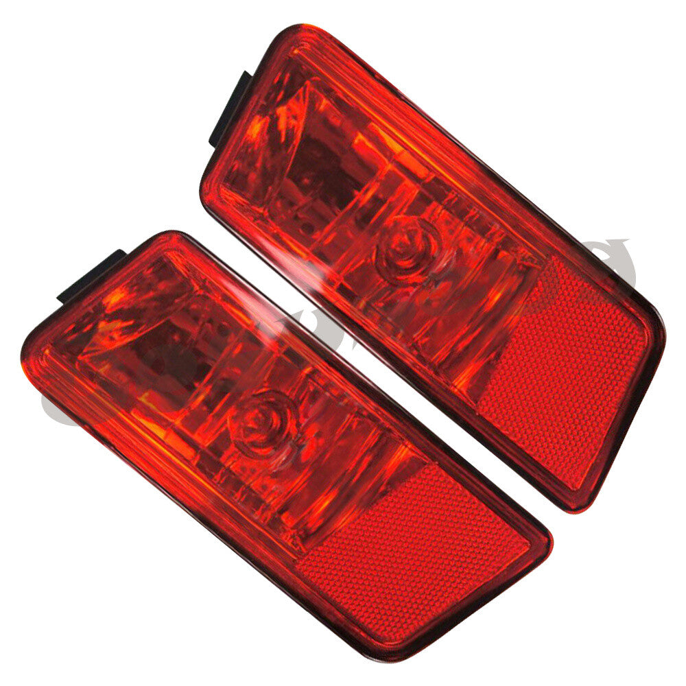 Pair for Dodge Journey Bumper 2009-11 Reflector Brake Lamp Warning Right+Left