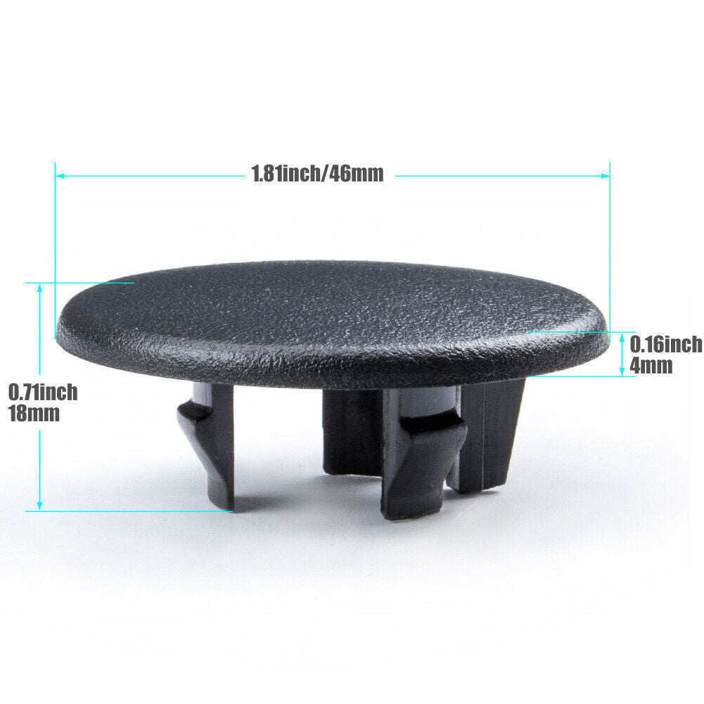 2x Black Rear for Seat Armrest Bolt Cover Cap For 2007-2018 for Chevy Suburban for GMC for Yukon