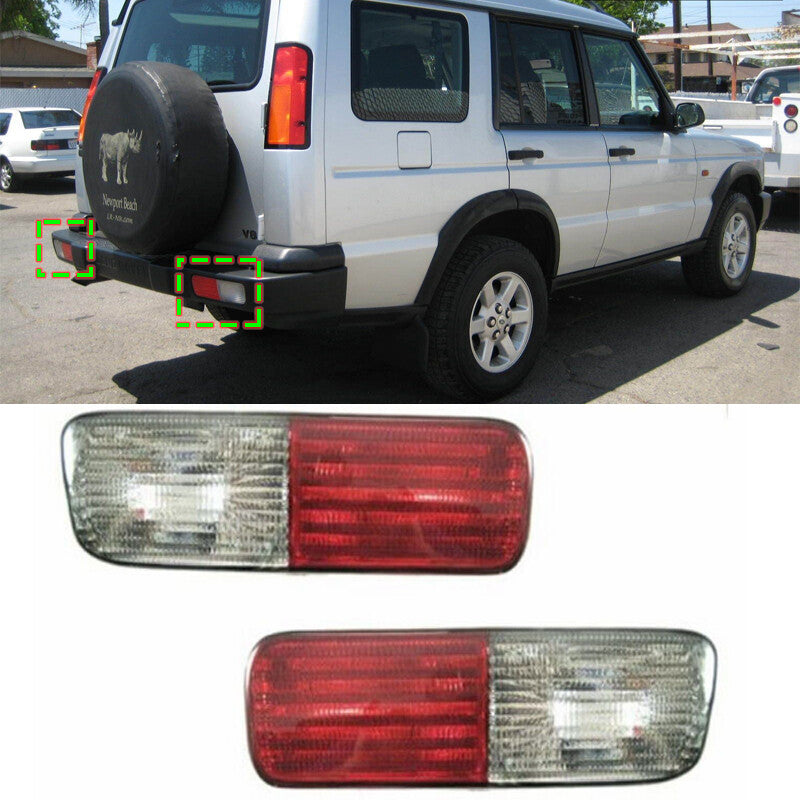 Pair Rear Bumper Reflector Brake Foglamp For 2003 -2004 for Land Rover Discovery