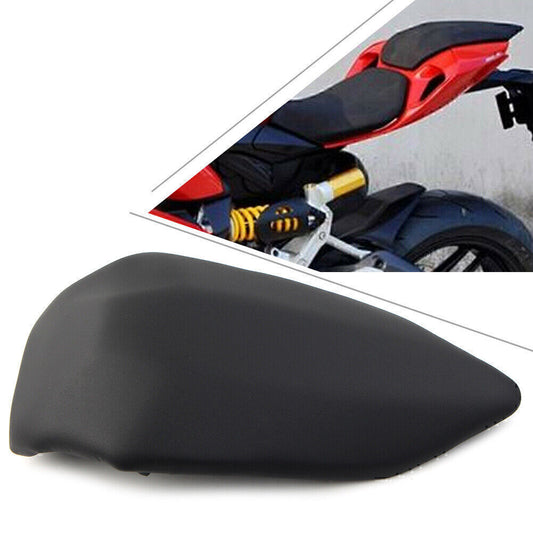 Rear Pillion Passenger for Seat for Ducati 899 1199 2012-2014 2013 Black Leather ABS