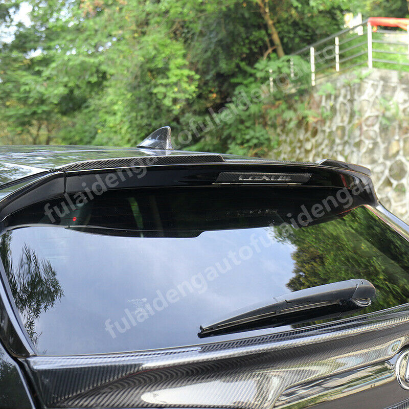 for LEXUS NX200t NX300h 300 2015-2020 Carbon Fiber Rear Trunk Roof Wing Spoiler