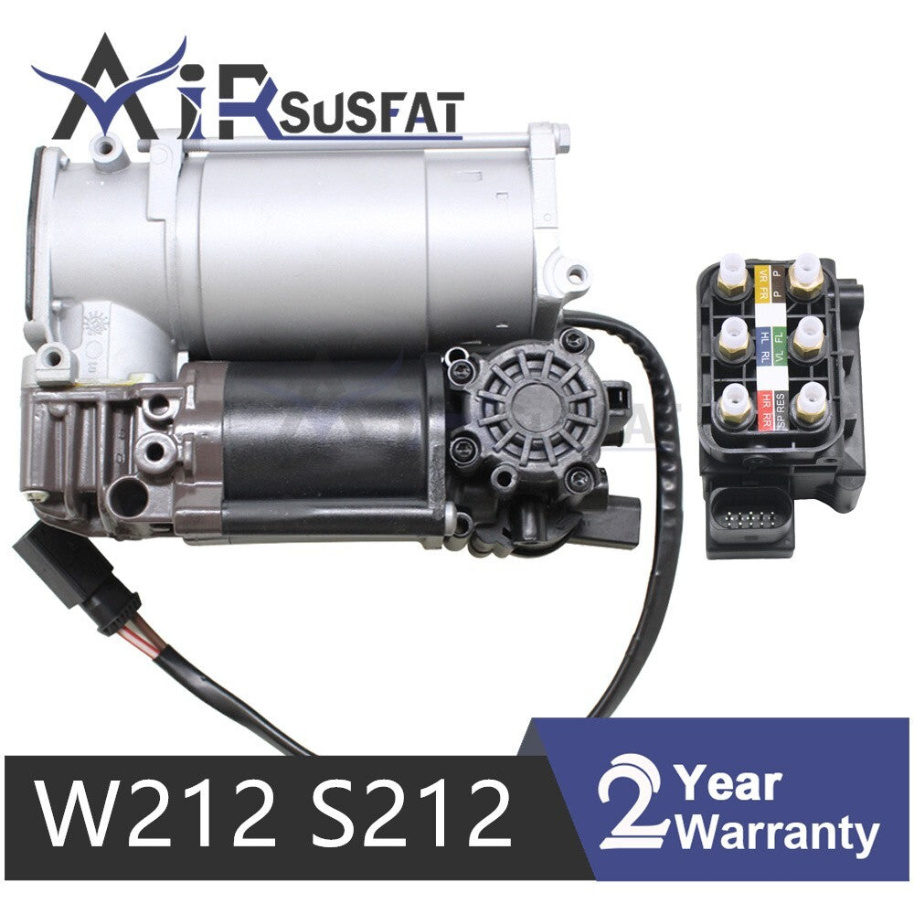 Air Suspension Compressor Pump Valve Block for Mercedes W212 S212 E CLS 2009-16