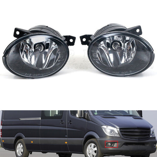 1 Pair Front Fog Lamp With Halogen Bulbs for Mercedes-Benz Sprinter W906