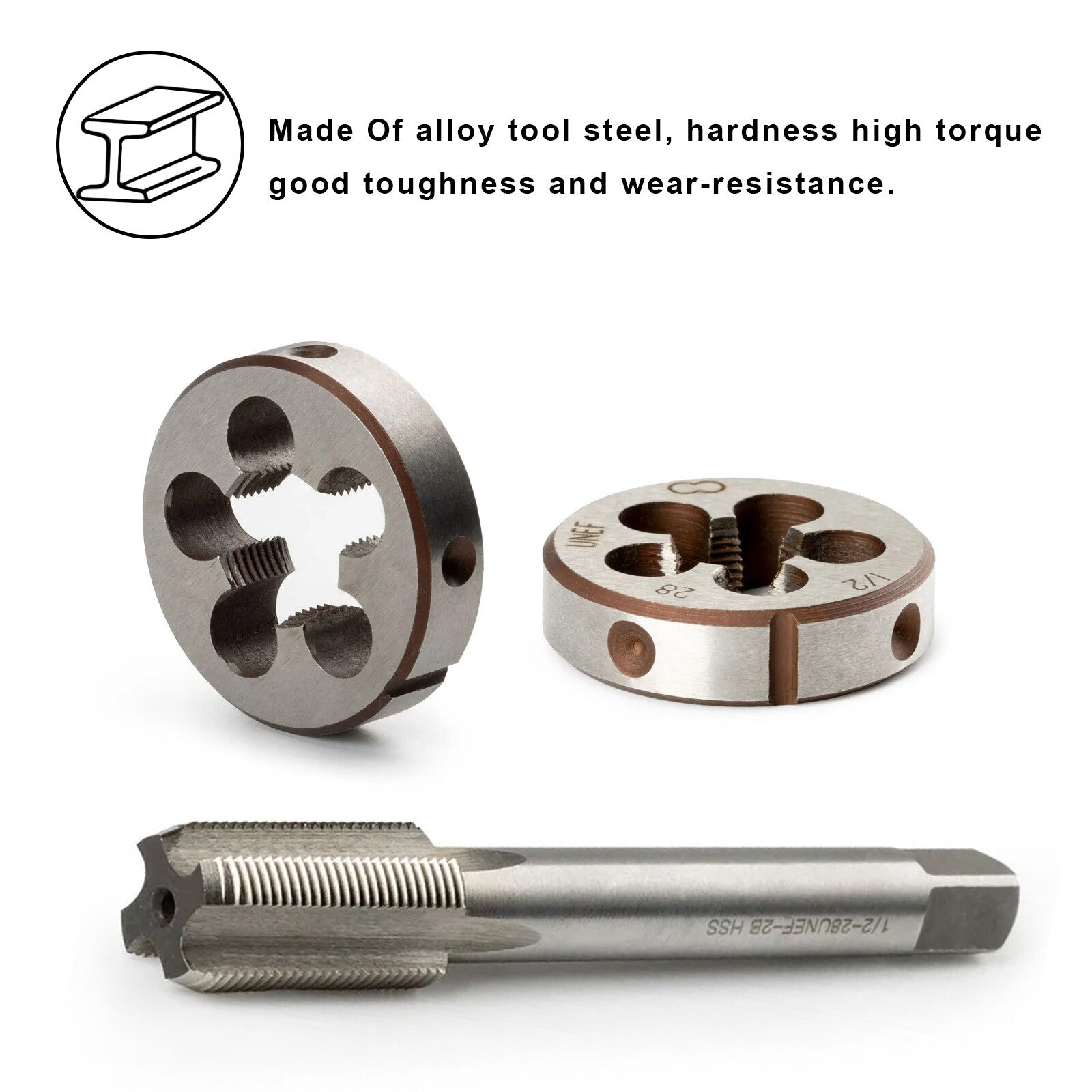 1 Set 5/8-24 NEW Tap and Die Set UNF HSS Threading Gunsmithing (5/8 x 24 )