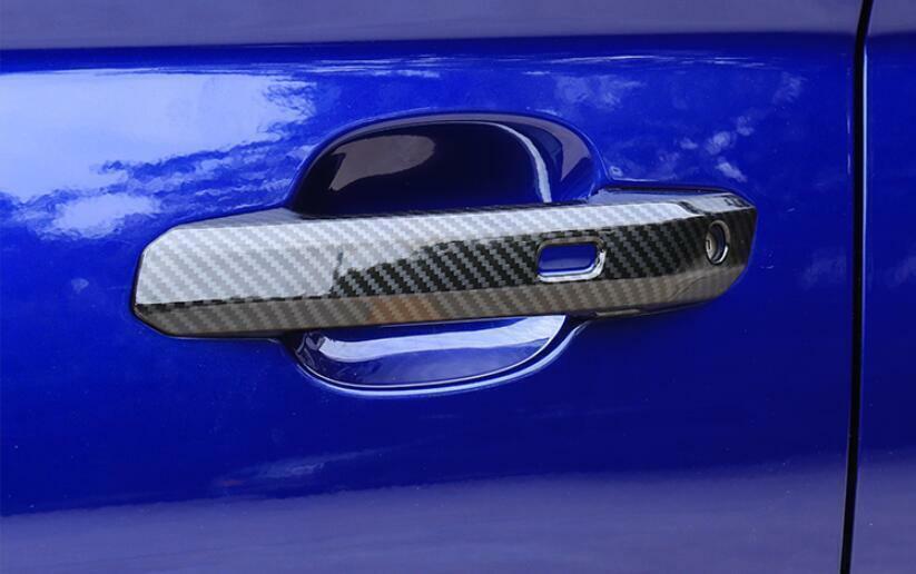 for Audi Q5 18-2021 ABS Carbon Fiber Exterior Outside Door Handle Cover Trim 4X