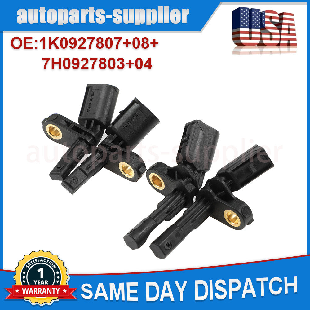 4. Front, rear, left, and right ABS wheel speed sensors suitable for Audi and for Volkswagen .