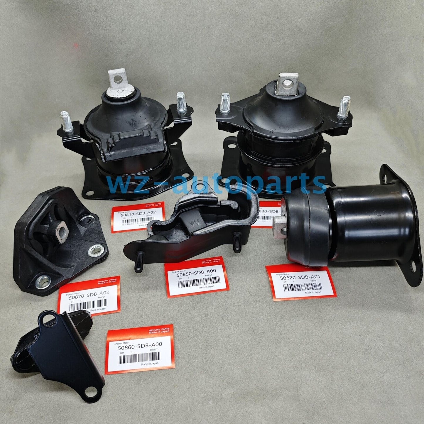 Equipment Manufacturer ( ) 6-Piece Engine Mount Kit for 2003-2007 for Honda Accord V6 3.0L Automatic Transit - new