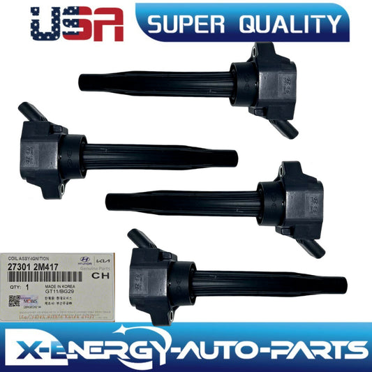 Ignition Coils 4PCS for 2021-2023 for Hyundai for Kia K5 Sorento 1.6L Turbo 273012M417