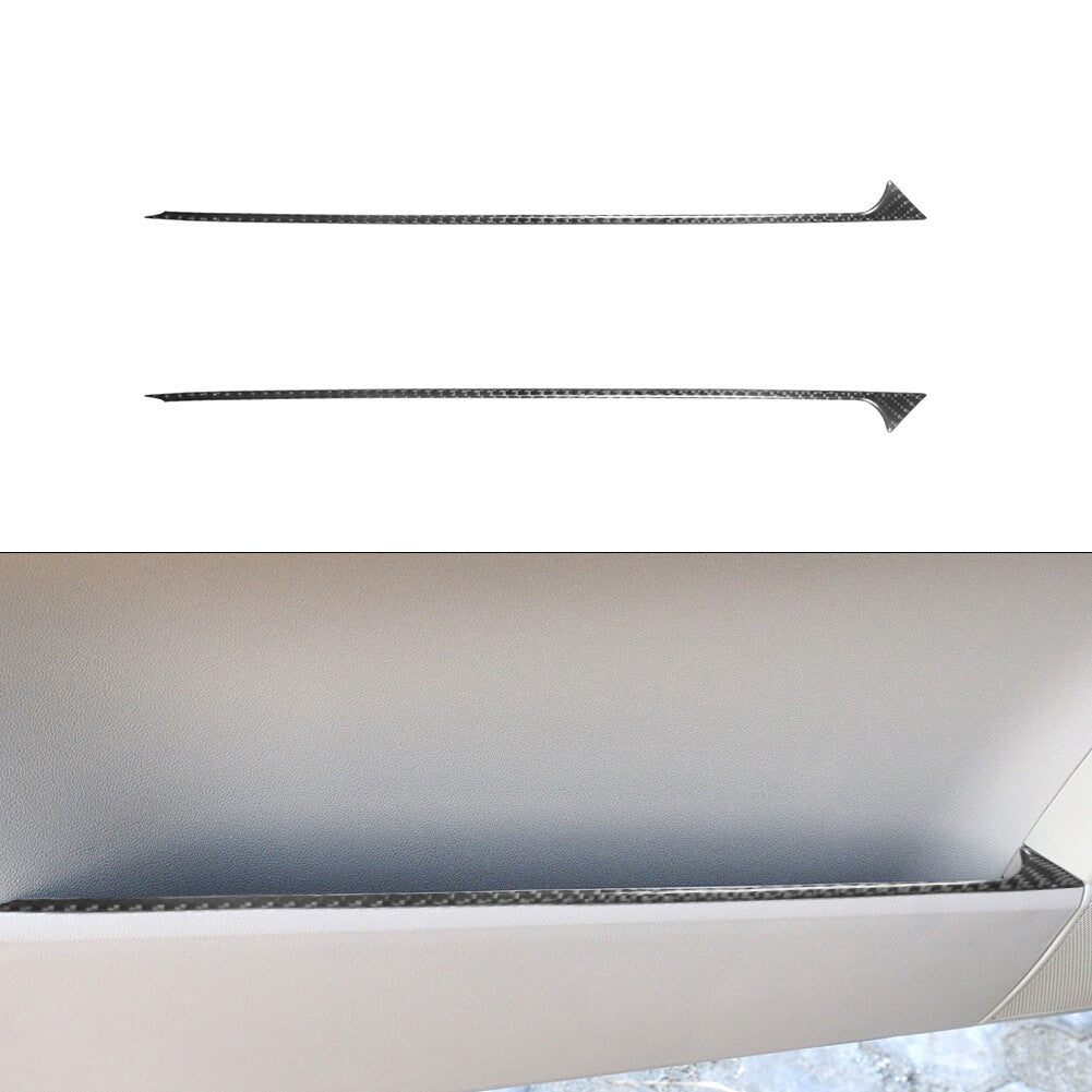 2X Carbon Fiber Rear Door Moulding Trim Panel for Mercedes R-Class 2009-2012