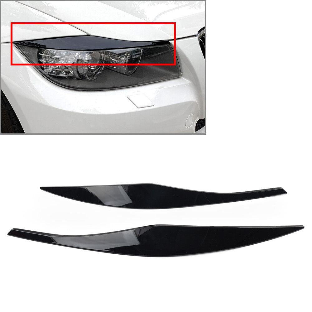 Headlight Eyelid Eyebrow Cover FIT for BMW 3 Series E90 E91 2006-2011