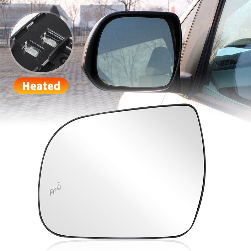 Left Driver Side Heated Mirror Glass W/Blind Spot For 2011-2020 for Toyota for Sienna