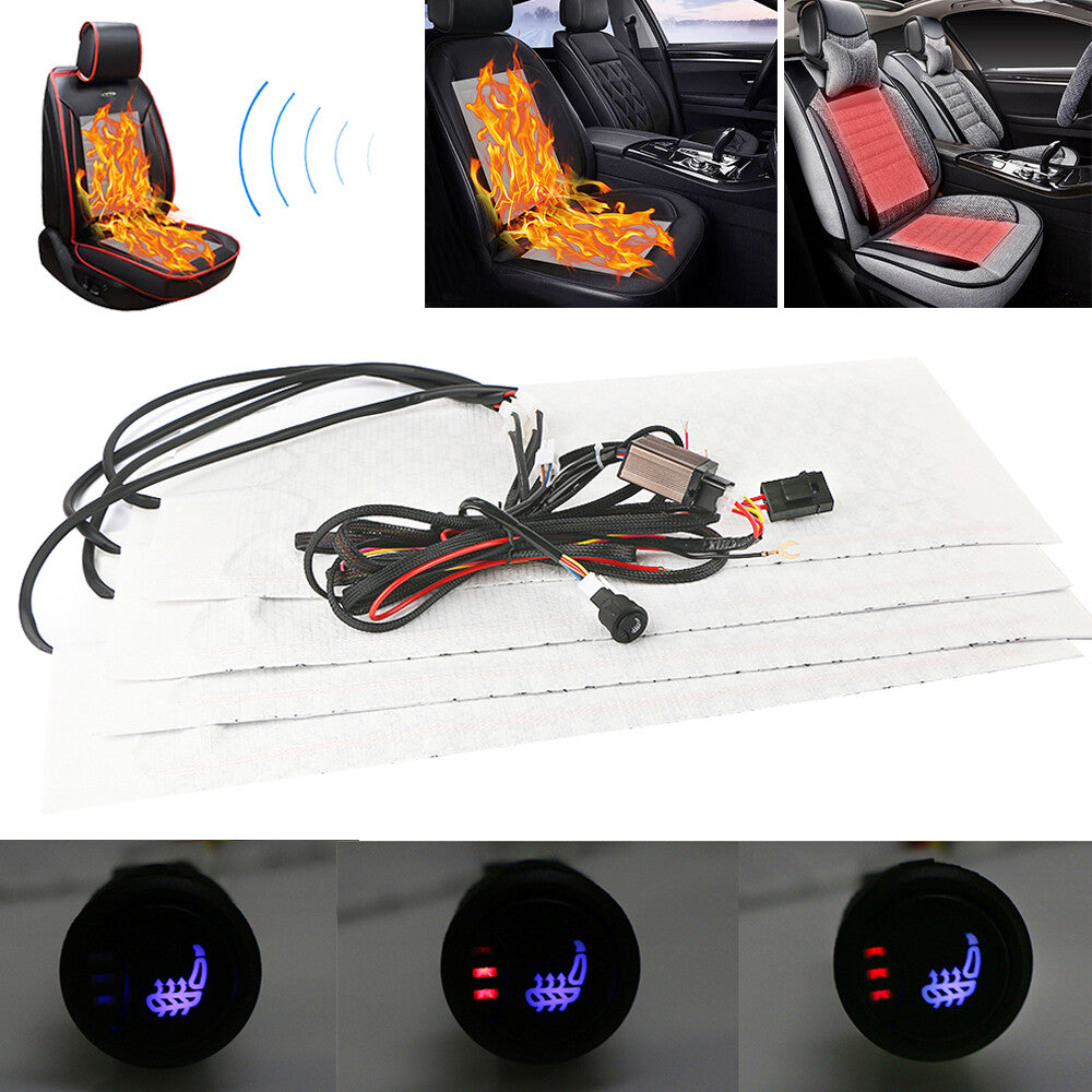 General Motors 3 Gear Carbon Fiber Heated Cushion for Seat Heater Cushion Switch Kit